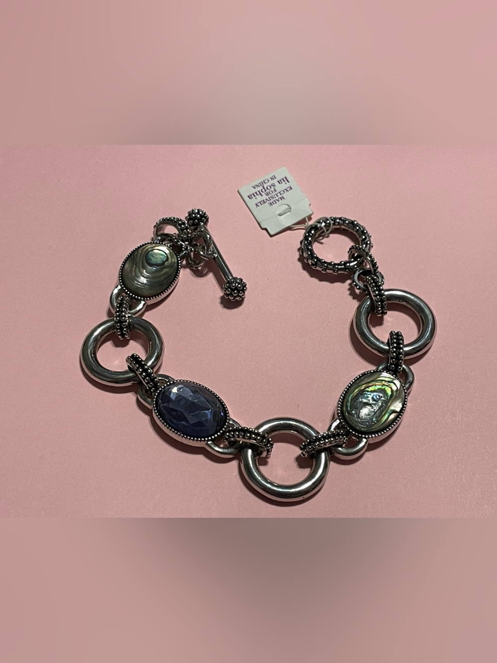 NEW Signed Lia Sophia Link Bracelet #7447 💎